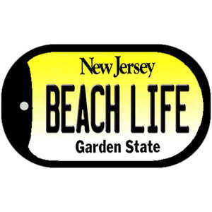 Beach Life New Jersey Wholesale Novelty Metal Dog Tag Necklace