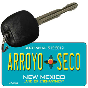 Arroyo Seco Teal New Mexico Wholesale Novelty Metal Key Chain