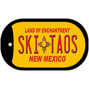 Ski Taos Yellow New Mexico Wholesale Novelty Metal Dog Tag Necklace