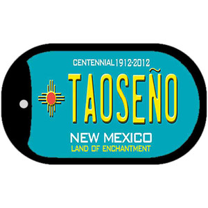 Taoseno Teal New Mexico Wholesale Novelty Metal Dog Tag Necklace