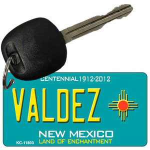 Valdez Teal New Mexico Wholesale Novelty Metal Key Chain