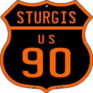 Sturgis US 90 Wholesale Novelty Metal Highway Shield HS-567