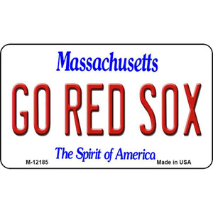 Go Red Sox Massachusetts Wholesale Novelty Metal Magnet M-12185