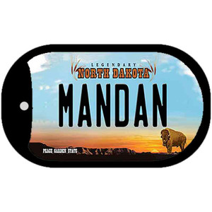 Mandan North Dakota Wholesale Novelty Metal Dog Tag Necklace