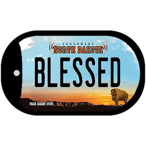 Blessed North Dakota Wholesale Novelty Metal Dog Tag Necklace