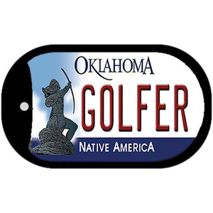 Golfer Oklahoma Wholesale Novelty Metal Dog Tag Necklace