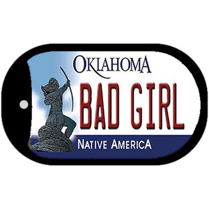 Bad Girl Oklahoma Wholesale Novelty Metal Dog Tag Necklace