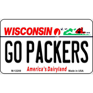 Go Packers Wisconsin Wholesale Novelty Metal Magnet M-12208
