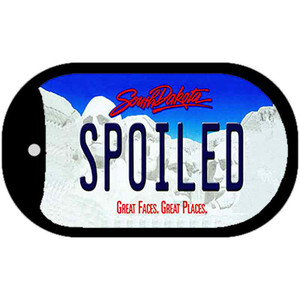 Spoiled South Dakota Wholesale Novelty Metal Dog Tag Necklace