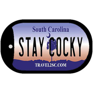 Stay Cocky South Carolina Wholesale Novelty Metal Dog Tag Necklace