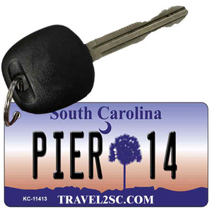 Pier 14 South Carolina Wholesale Novelty Metal Key Chain