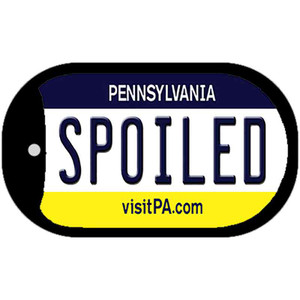 Spoiled Pennsylvania Wholesale Novelty Metal Dog Tag Necklace