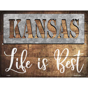 Kansas Stencil Life is Best Wholesale Novelty Metal Parking Sign