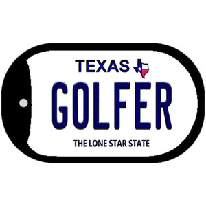 Golfer Texas Wholesale Novelty Metal Dog Tag Necklace