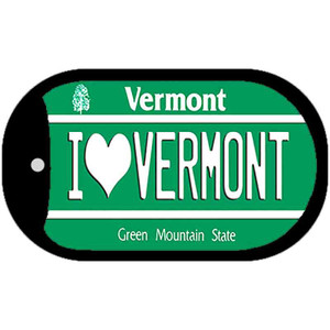 I Love Vermont Wholesale Novelty Metal Dog Tag Necklace
