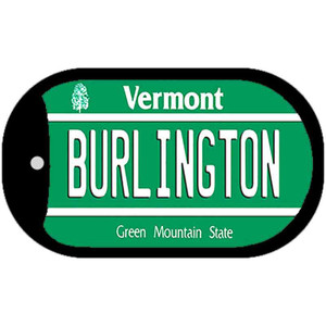 Burlington Vermont Wholesale Novelty Metal Dog Tag Necklace