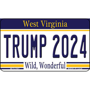 Trump 2024 West Virginia Wholesale Novelty Metal Magnet M-12261