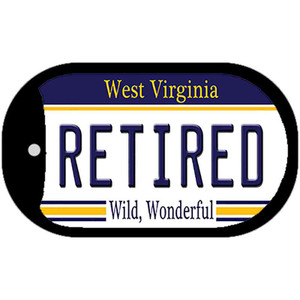 Retired West Virginia Wholesale Novelty Metal Dog Tag Necklace