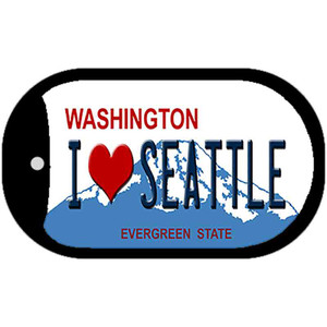 I Love Seattle Washington Wholesale Novelty Metal Dog Tag Necklace