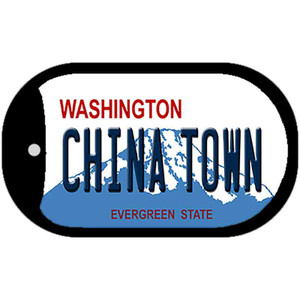 China Town Washington Wholesale Novelty Metal Dog Tag Necklace