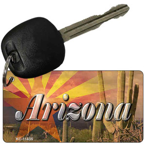 AZ Flag Arizona Cactus Wholesale Novelty Metal Key Chain