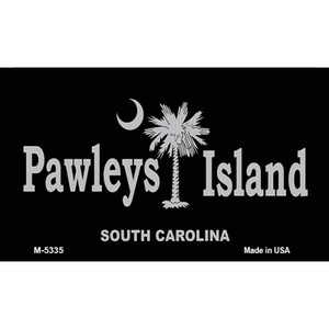 Pawleys Island Black Wholesale Novelty Metal Magnet M-5335