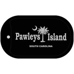 Pawleys Island Black Wholesale Novelty Metal Dog Tag Necklace