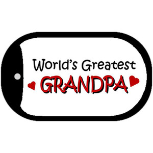 Worlds Greatest Grandpa Wholesale Novelty Metal Dog Tag Necklace