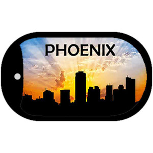 Phoenix Silhouette Wholesale Novelty Metal Dog Tag Necklace