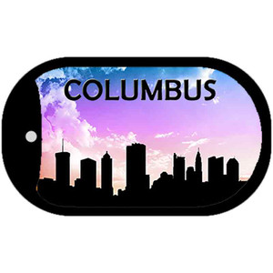 Columbus Silhouette Wholesale Novelty Metal Dog Tag Necklace