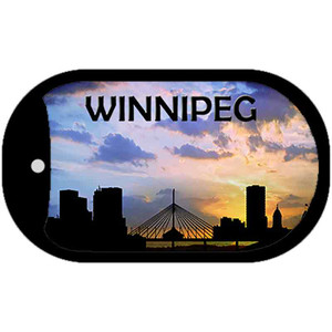 Winnipeg Silhouette Wholesale Novelty Metal Dog Tag Necklace