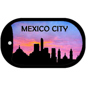 Mexico City Silhouette Wholesale Novelty Metal Dog Tag Necklace