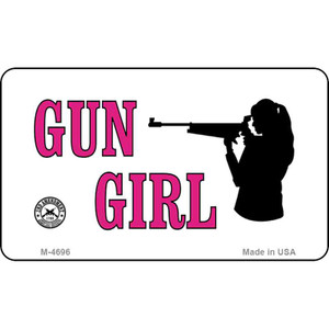 Gun Girl Wholesale Novelty Metal Magnet M-4696