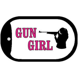 Gun Girl Wholesale Novelty Metal Dog Tag Necklace