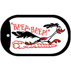 Beep Beep Roadrunner Wholesale Novelty Metal Dog Tag Necklace