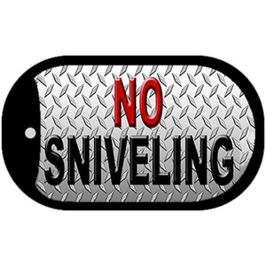 No Sniveling Wholesale Novelty Metal Dog Tag Necklace