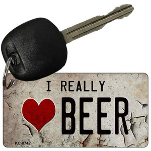 I Really Love Beer Wholesale Novelty Metal Key Chain