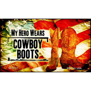 Hero Wears Cowboy Boots Wholesale Novelty Metal Magnet M-11771