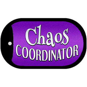 Chaos Coordinator Wholesale Novelty Metal Dog Tag Necklace