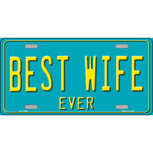 Best Wife Wholesale Novelty Metal License Plate