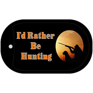 Id Rather Be Hunting Wholesale Novelty Metal Dog Tag Necklace