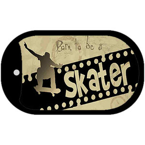 Born to be a Skater Wholesale Novelty Metal Dog Tag Necklace