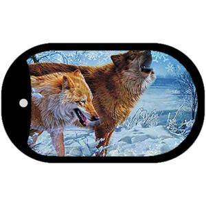 Wolves in Winter Wholesale Novelty Metal Dog Tag Necklace