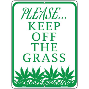 Please Keep Off Grass Wholesale Novelty Parking Sign