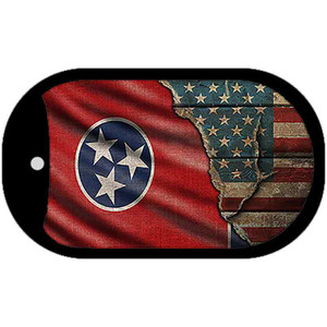 Tennessee/American Flag Wholesale Novelty Metal Dog Tag Necklace