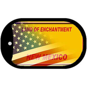 New Mexico Yellow Plate American Flag Wholesale Novelty Metal Dog Tag Necklace