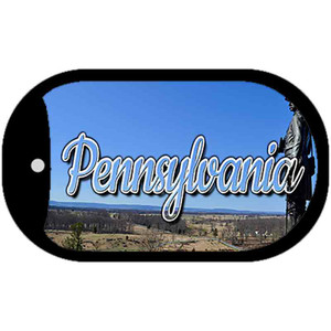 Pennsylvania Delaware City Skyline Wholesale Novelty Metal Dog Tag Necklace