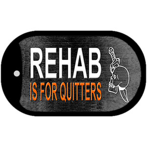 Rehab Is For Quitters Wholesale Novelty Metal Dog Tag Necklace