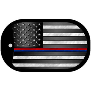 First Responder American Flag Wholesale Novelty Metal Dog Tag Necklace