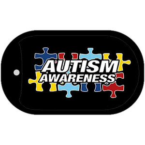 Autism Awareness Wholesale Novelty Metal Dog Tag Necklace